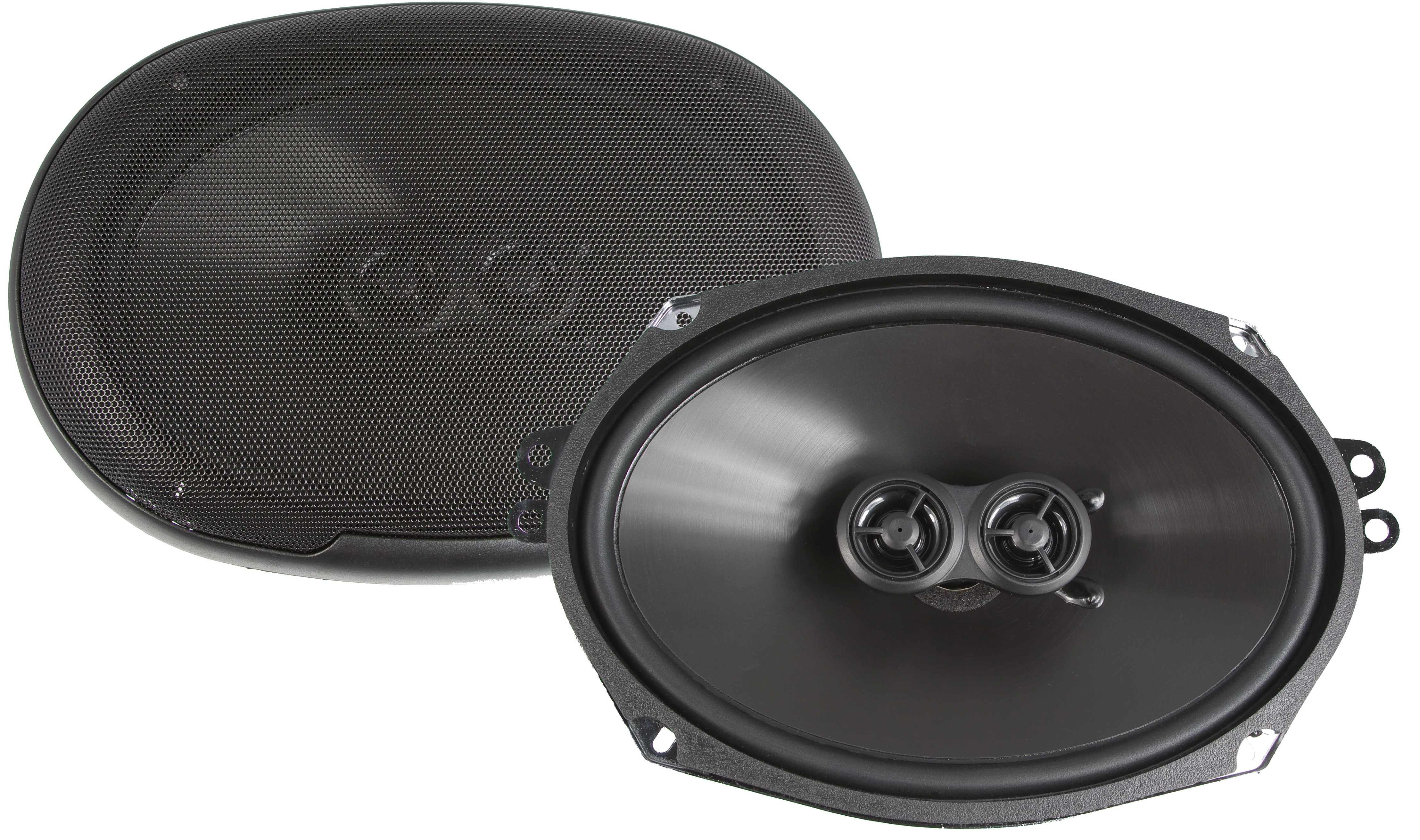 RetroSound Hermosa Radio w/ Kick Panels + 6x9" Rear Deck Speakers 678